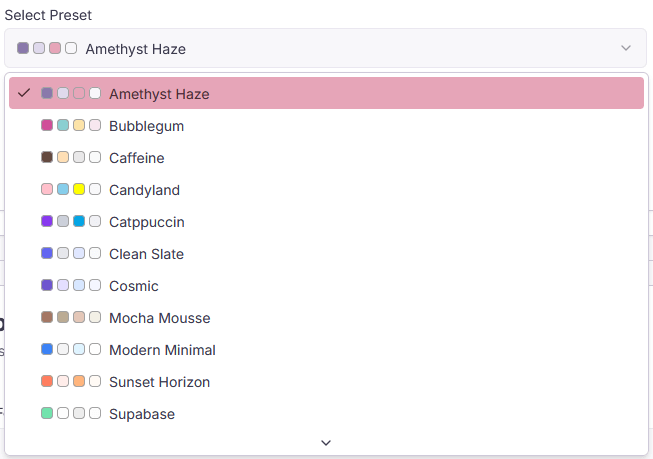 Theme Customization Options